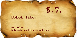 Bobok Tibor névjegykártya